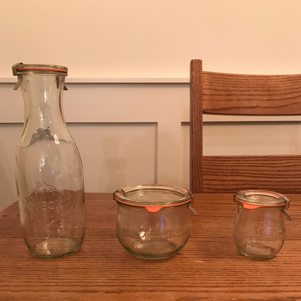 Weck glass jars